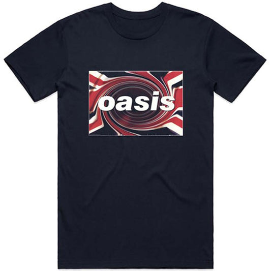 Oasis Union Jack Slim Fit T-shirt Front