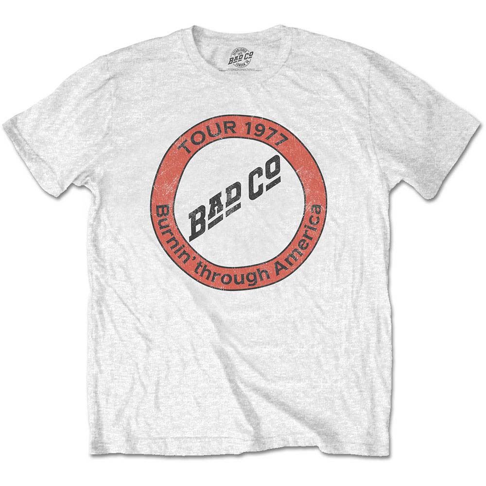 Bad Company Burnin' Through America Slim Fit T-shirt Front