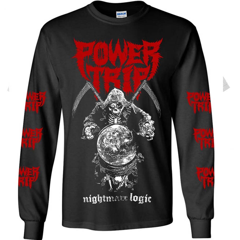 Power Trip Reaper Long Sleeve Shirt Long Sleeve Front