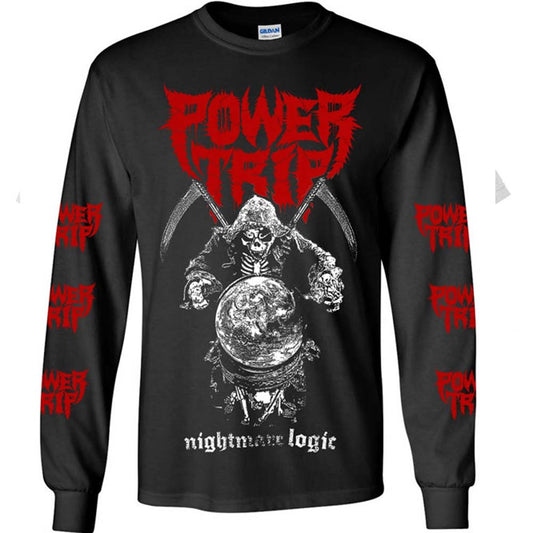 Power Trip Reaper Long Sleeve Shirt Long Sleeve Front