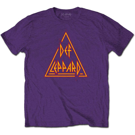 Def Leppard Classic Triangle Logo Slim Fit T-shirt Front