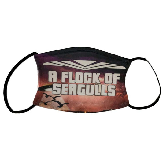 A Flock Of Seagulls Space Logo Face Mask Front
