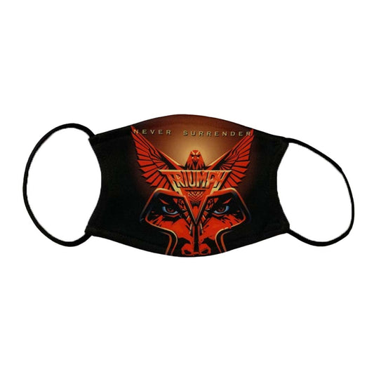 Triumph Never Surrender Logo Face Mask Front