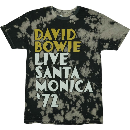 David Bowie Live in Santa Monica Tie Dye T-shirt Front