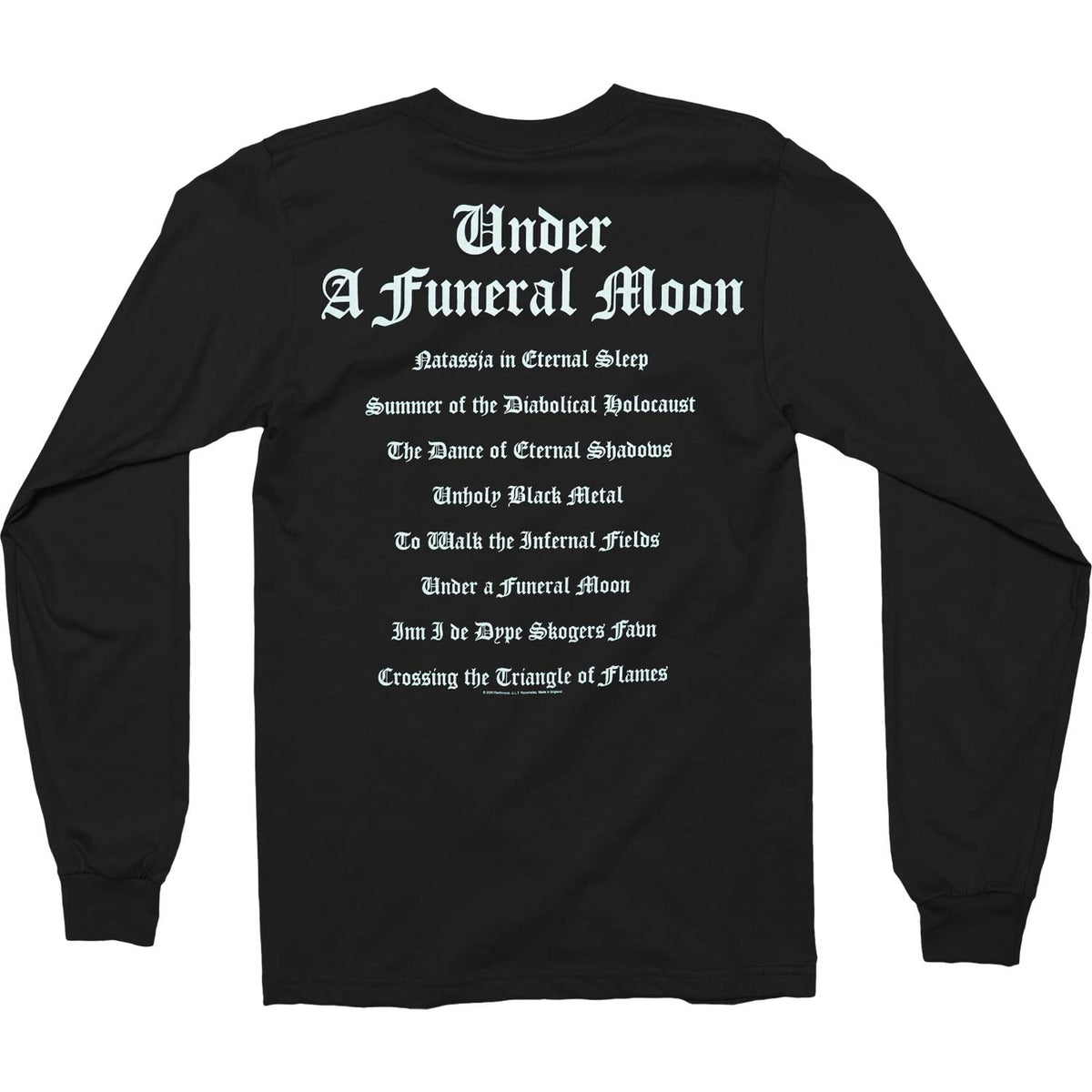 DarkThrone Under A Funeral Moon Long Sleeve Back