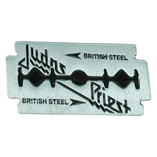 Judas Priest British Steel Pewter Pin Badge