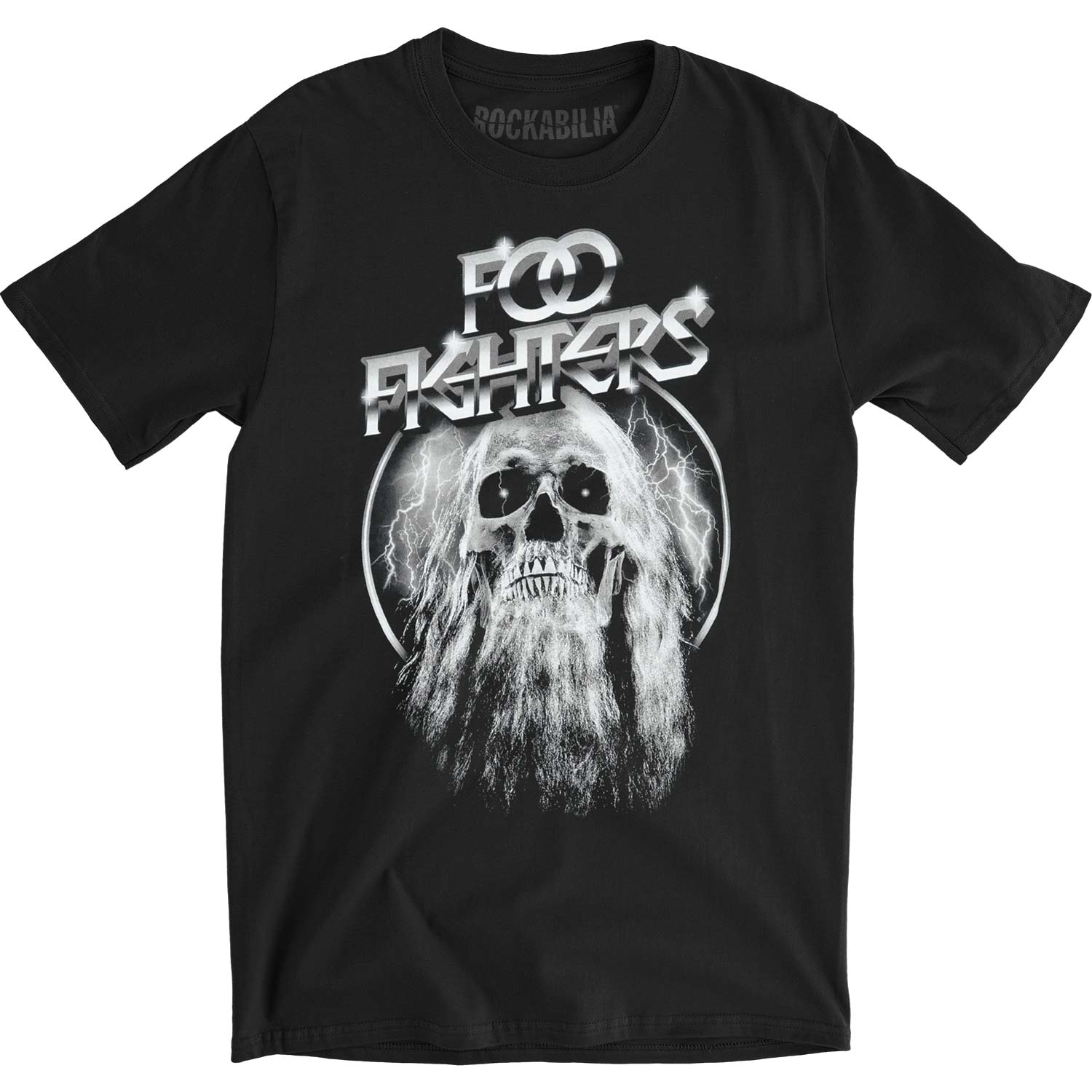 Foo Fighters Bearded Skull Slim Fit T-shirt Front