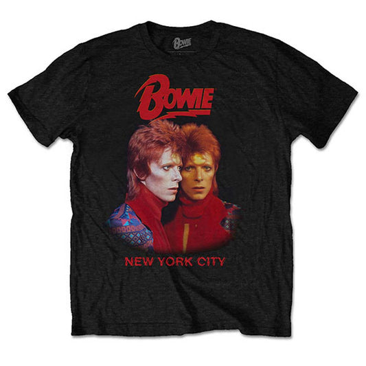 David Bowie New York City (Back Print) Slim Fit T-shirt Front