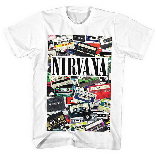 Nirvana Cassettes Slim Fit T-shirt Front