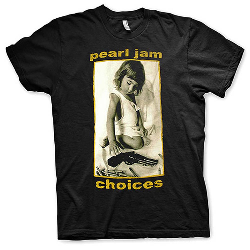 Pearl Jam Choices (Back Print) Slim Fit T-shirt Front