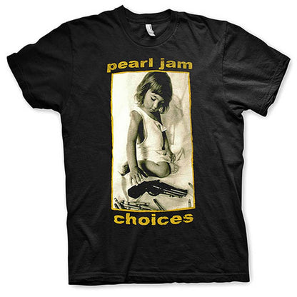 Pearl Jam Choices (Back Print) Slim Fit T-shirt Front
