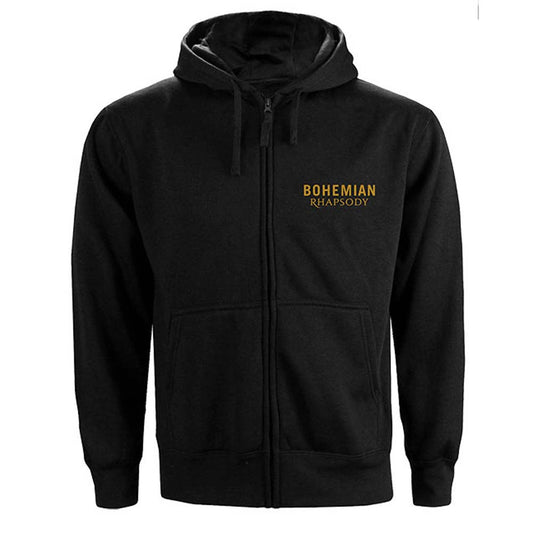 Queen Bohemian Rhapsody Movie Poster (Back Print) Zippered Hooded Sweatshirt Front