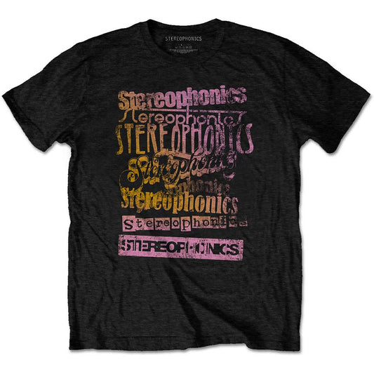 Stereophonics Logos Slim Fit T-shirt Front