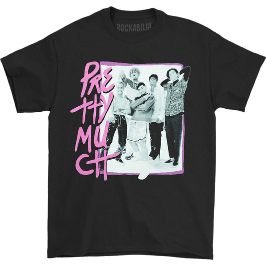 PRETTYMUCH Purple Teal Logo T-shirt Front