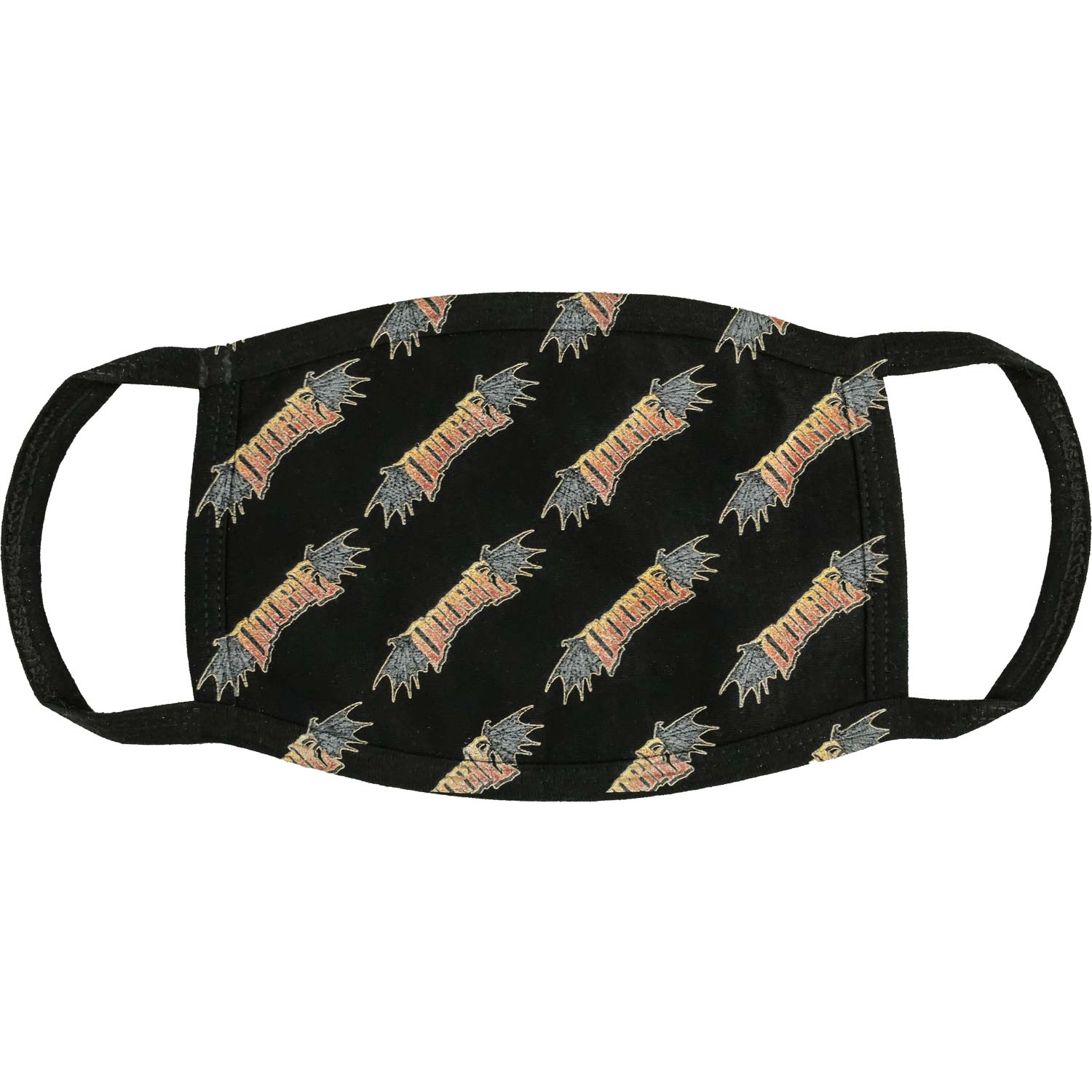 Doobie Horns Logo Wallpaper Face Mask Front