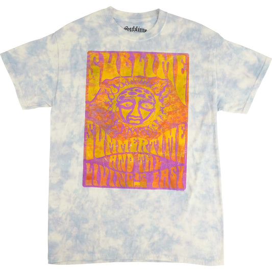 Sublime Summertime And The Living Is Easy Tie Dye T-shirt Front