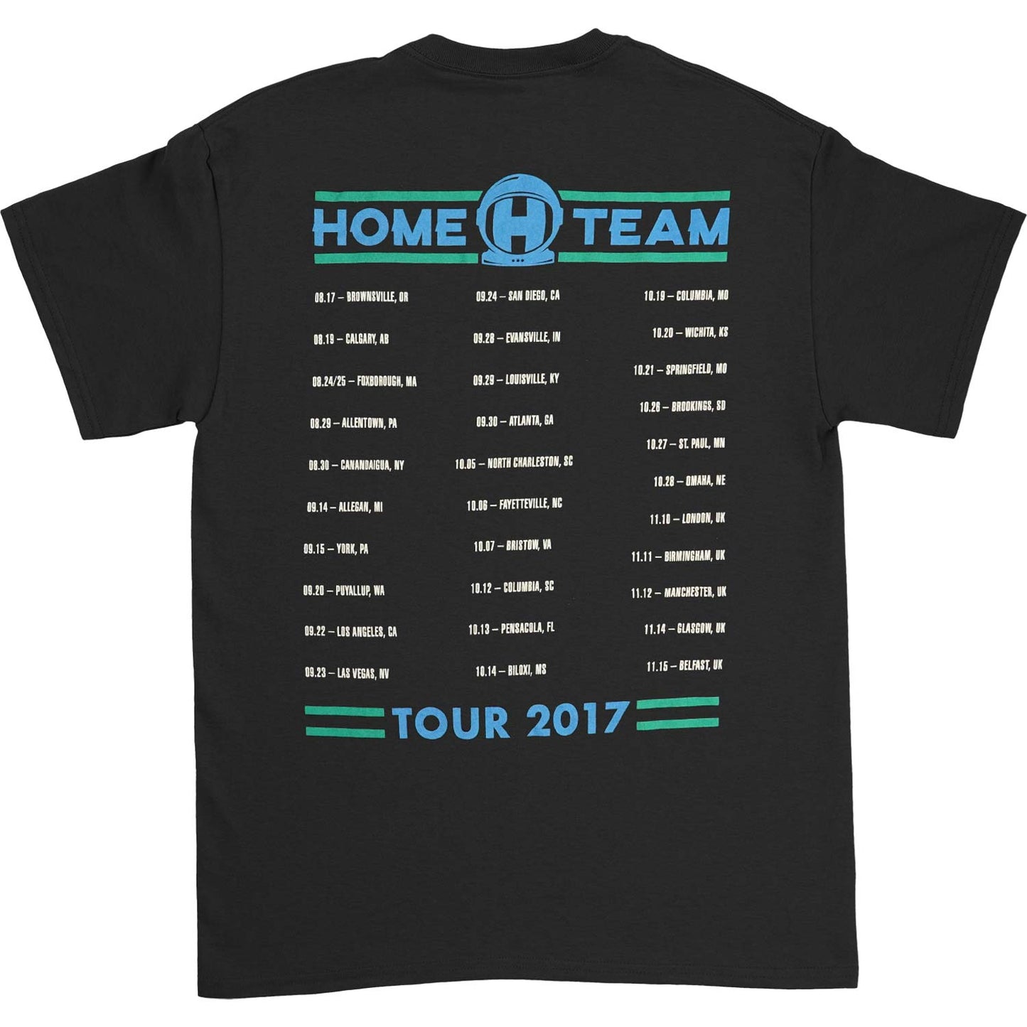 Thomas Rhett Blue Jacket 2017 Tour Tee T-shirt Back