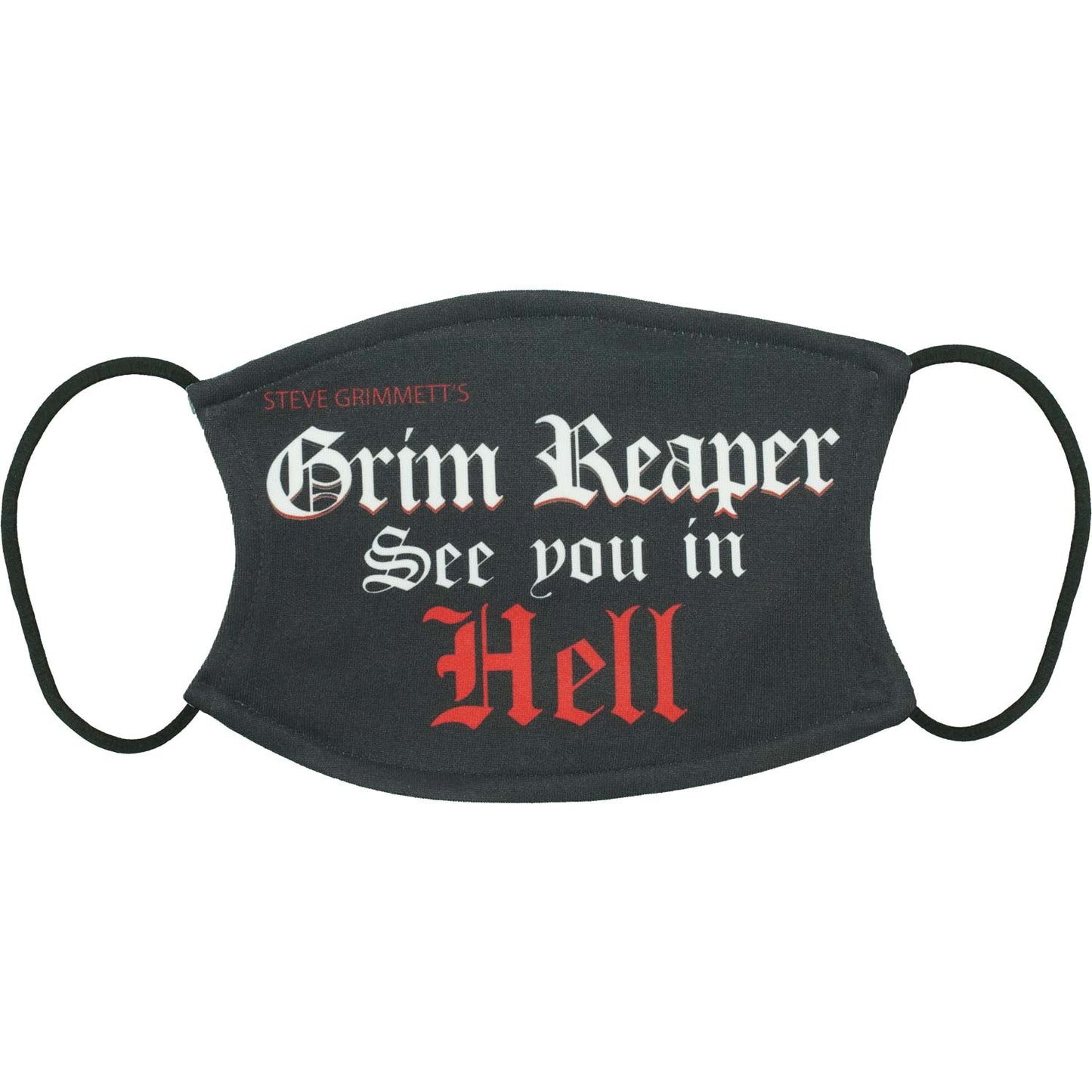 Grim Reaper See you in Hell Face Mask Front