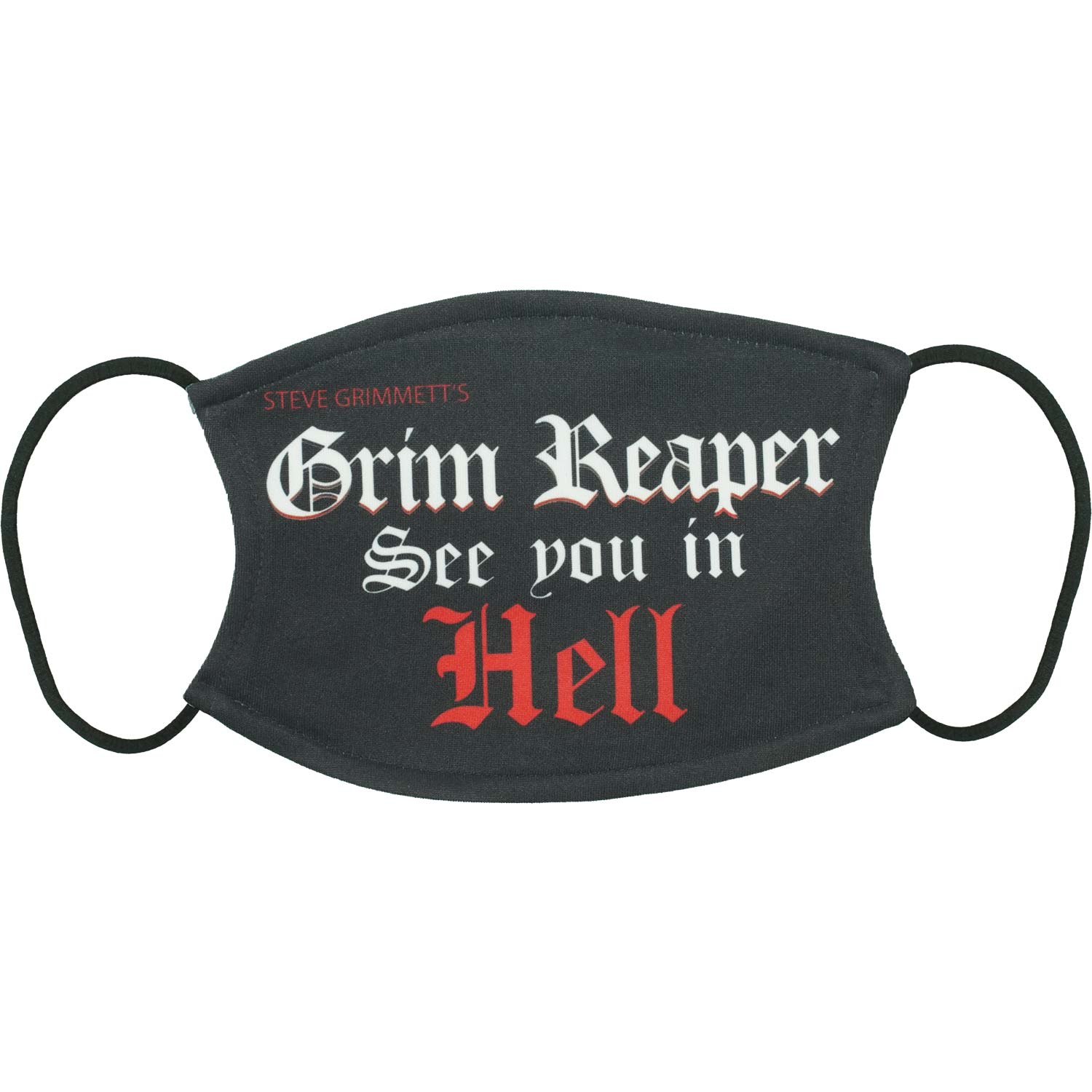 Grim Reaper See you in Hell Face Mask Front