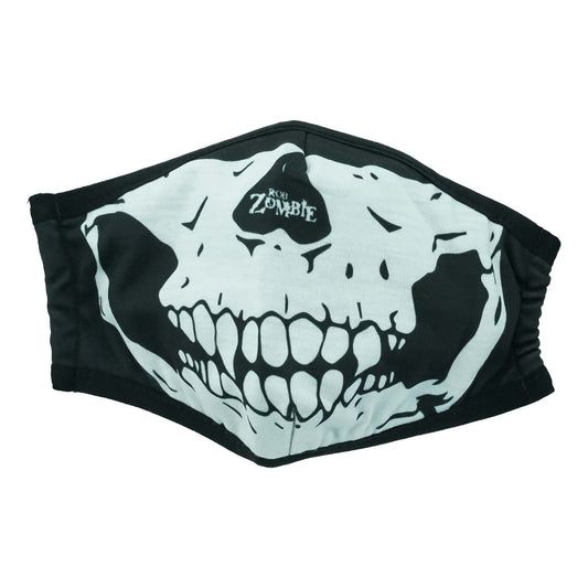 Rob Zombie Logo Within Skull's Nose Art Face Mask Front