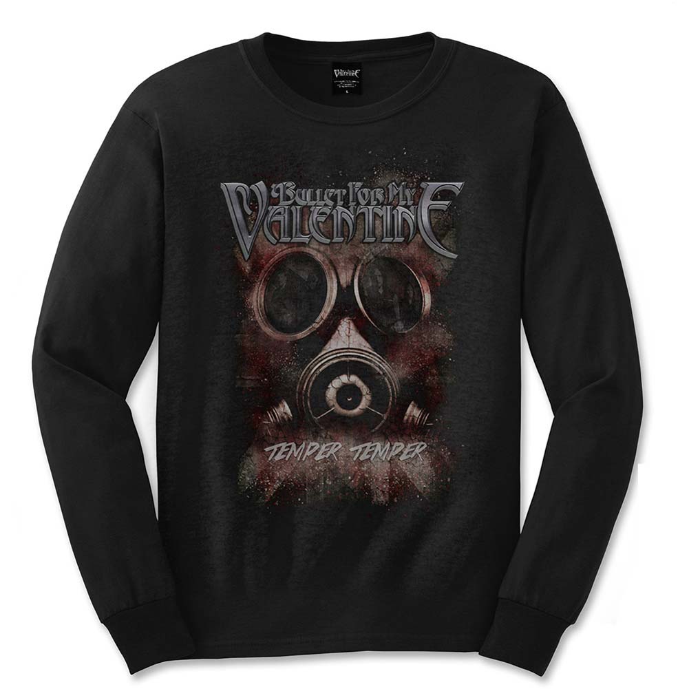 Bullet For My Valentine Temper Temper Gas Mask Long Sleeve Front