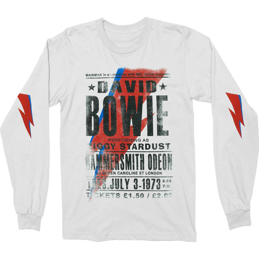 David Bowie Hammersmith Odeon (Arm Print) Long Sleeve Front