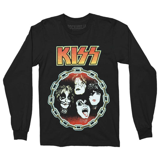 KISS You Wanted The Best (Back Print) Long Sleeve Front