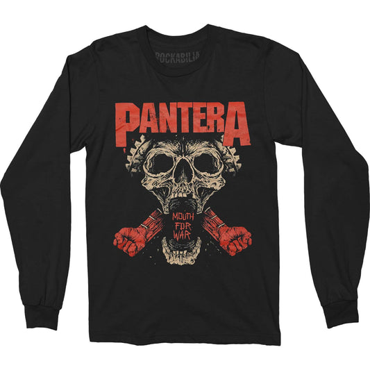 Pantera Mouth For War (Back Print) Long Sleeve Front