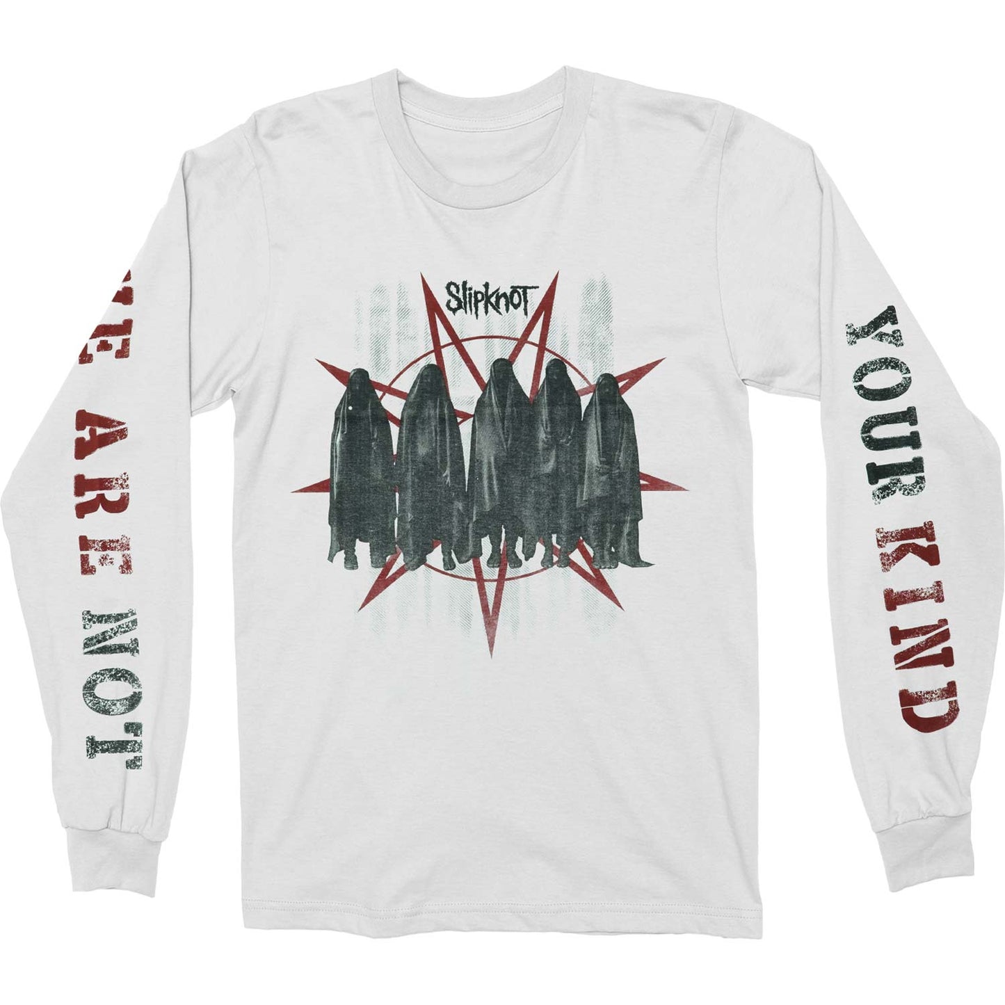 Slipknot Shrouded Group (Back & Arm Print) Long Sleeve Front