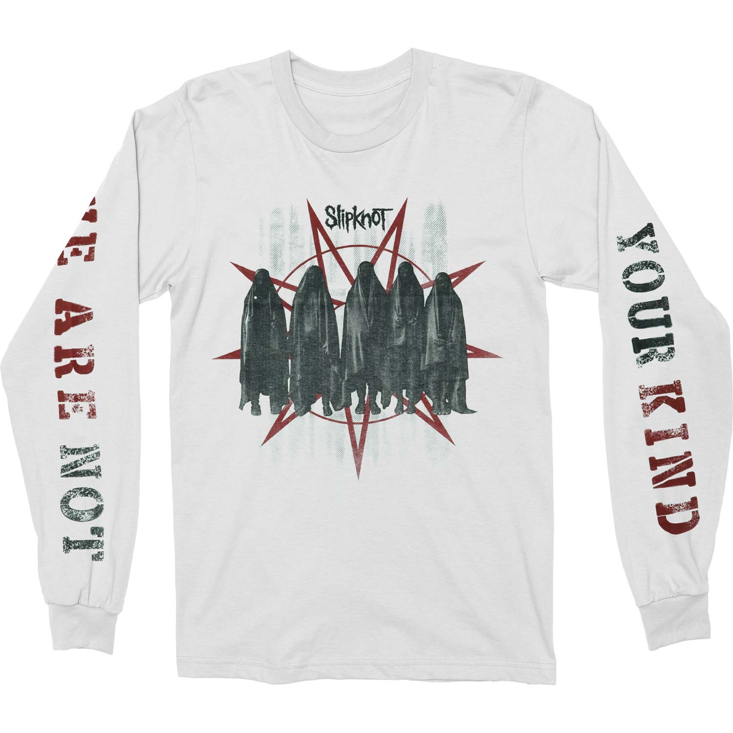 Slipknot Shrouded Group (Back & Arm Print) Long Sleeve Front