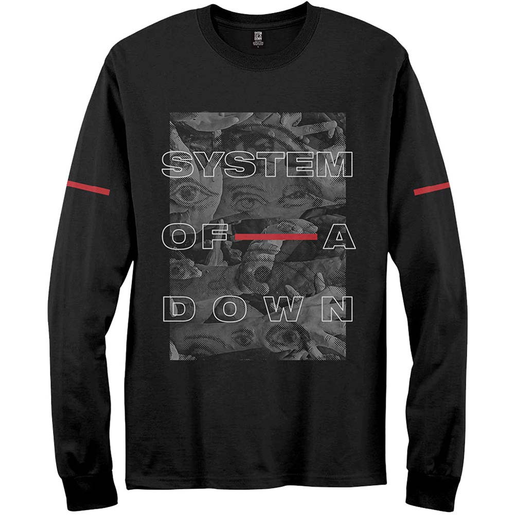 System Of A Down Eye Collage Long Sleeve Front