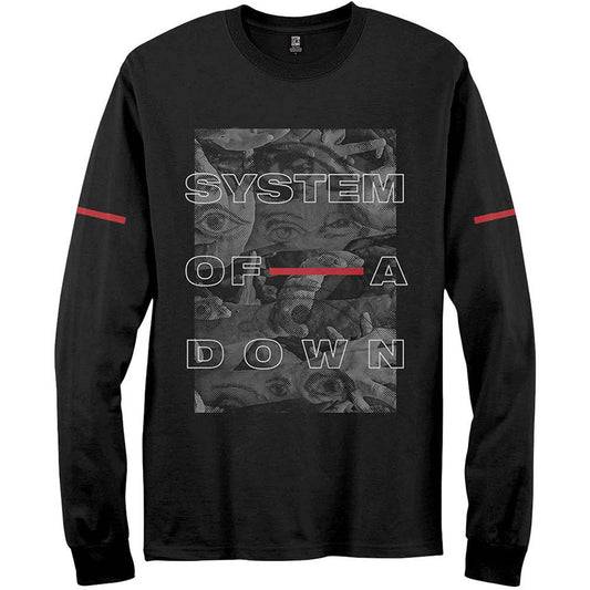 System Of A Down Eye Collage Long Sleeve Front