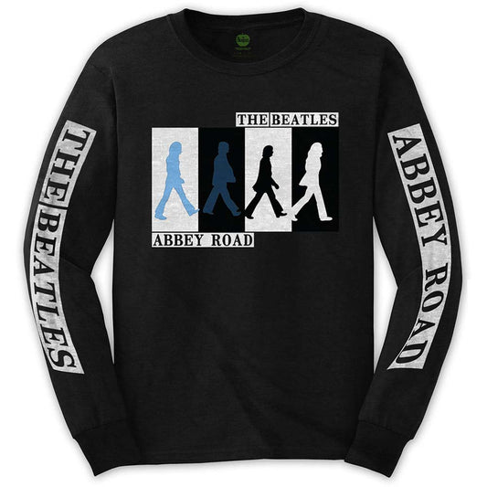 Beatles Abbey Road Colours Crossing (Arm Print) Long Sleeve Front
