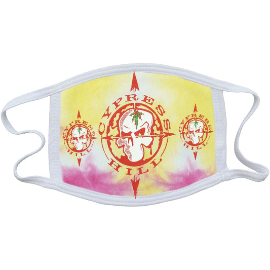 Cypress Hill Skull Tie Dye Face Mask Front