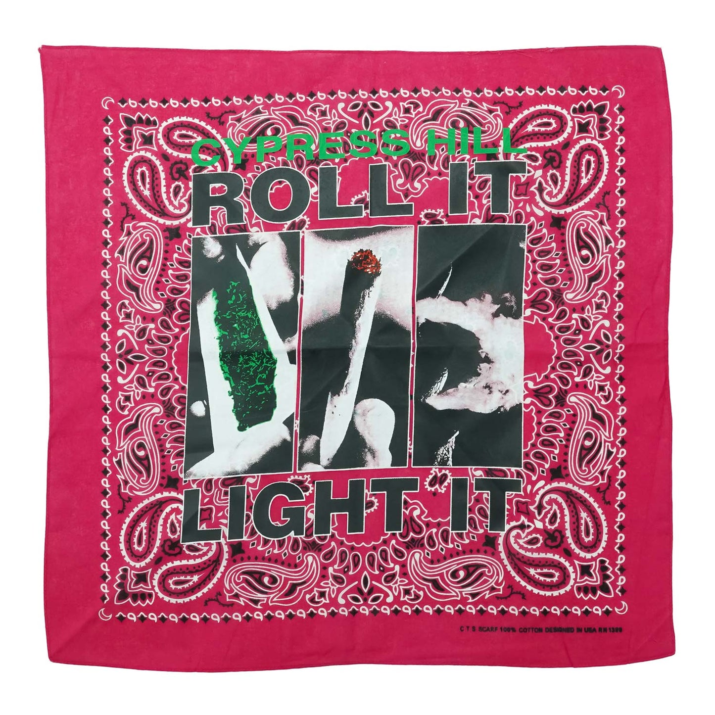 Cypress Hill Roll It Bandana Front
