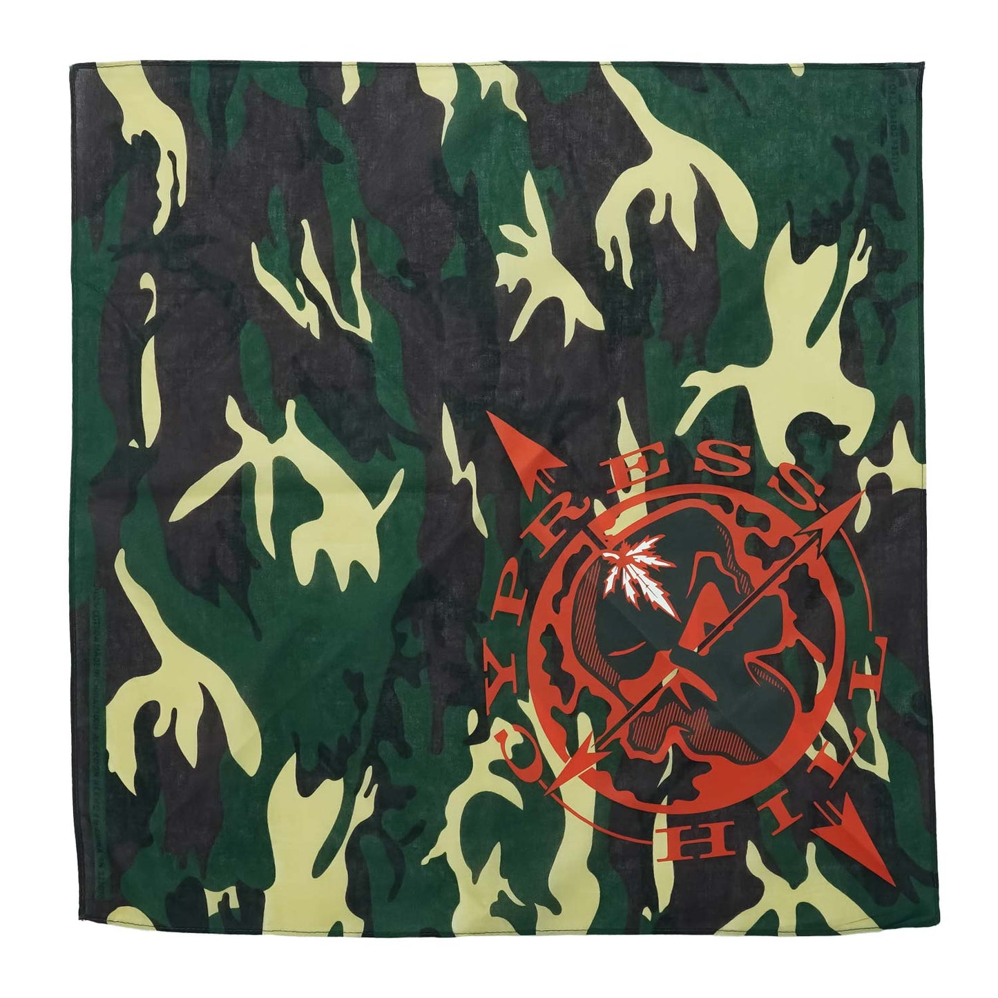 Cypress Hill Skull & Compass Bandana Front