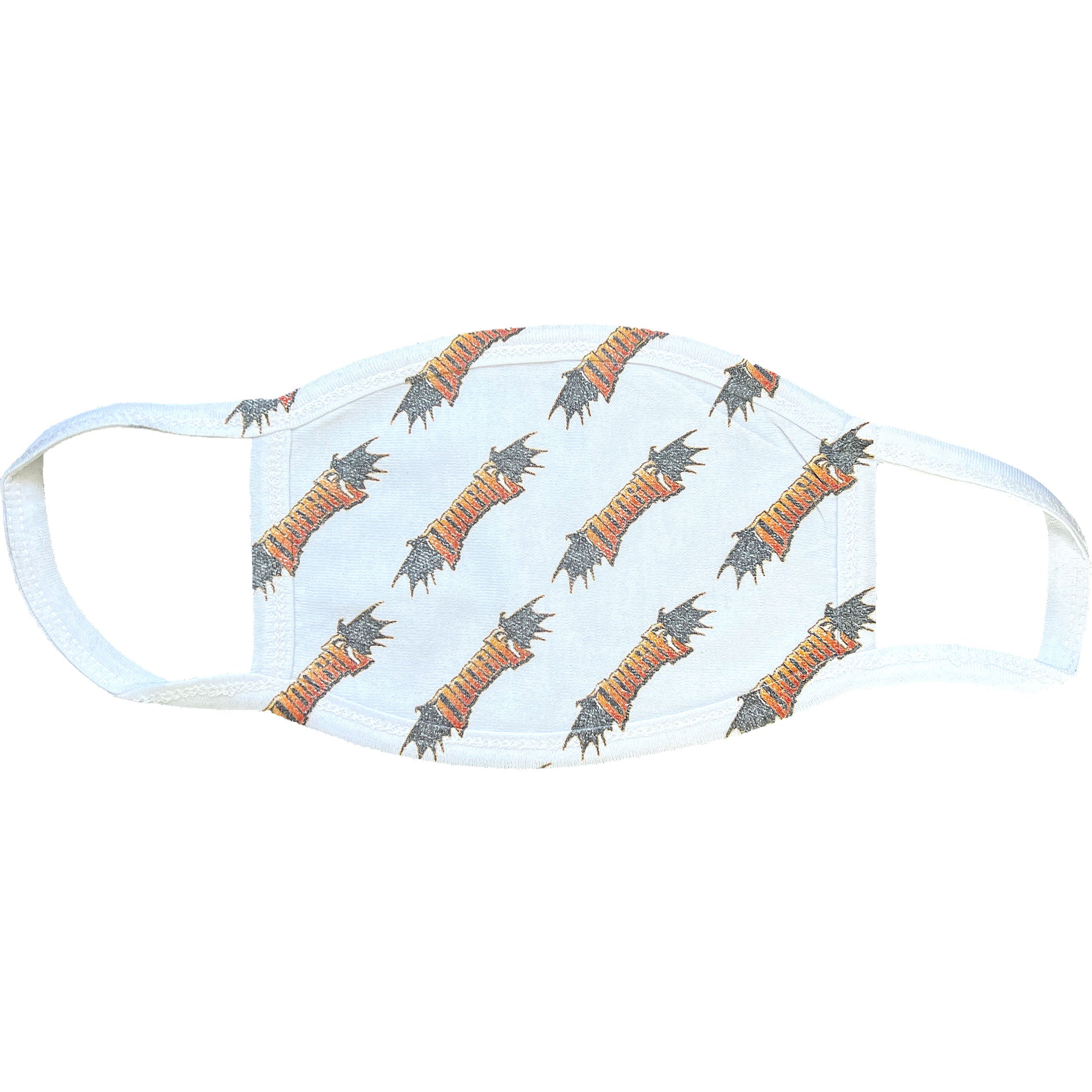 Doobie Horns Logo Wallpaper Face Mask Front