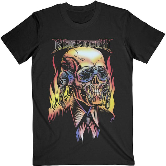 Megadeth Flaming Vic Slim Fit T-shirt Front