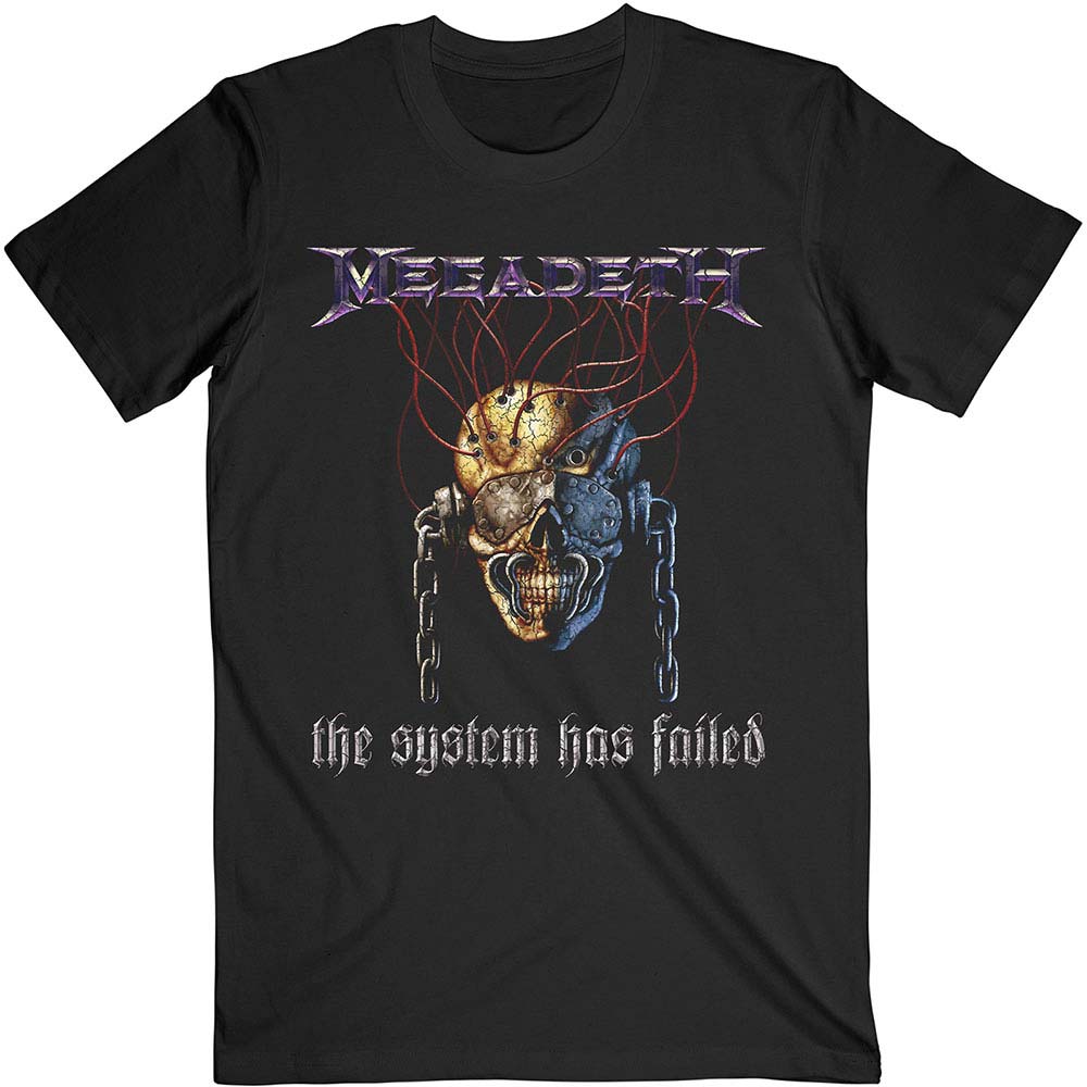 Megadeth Systems Fail Slim Fit T-shirt Front