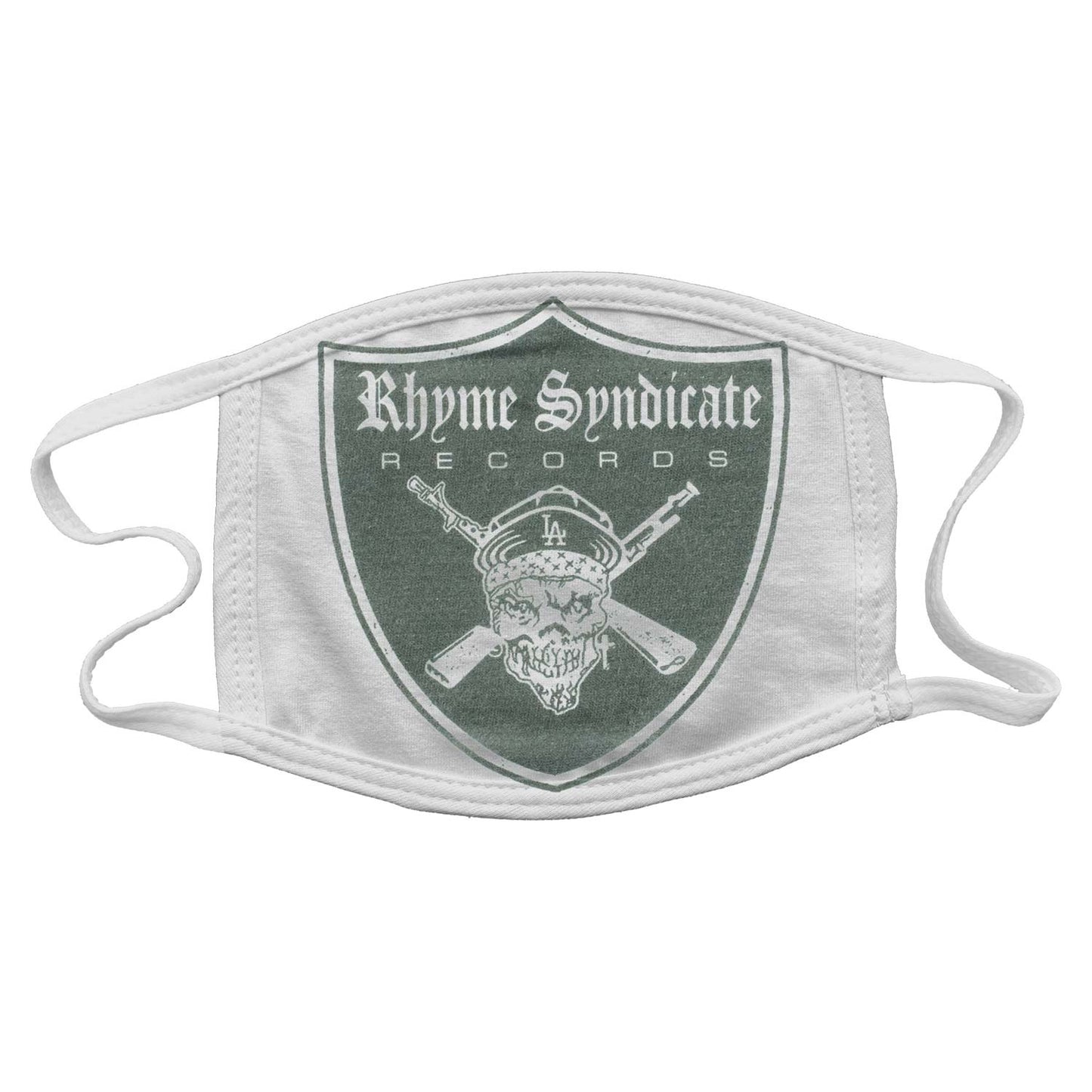 Rhyme Syndicate Records Shield Face Mask Front