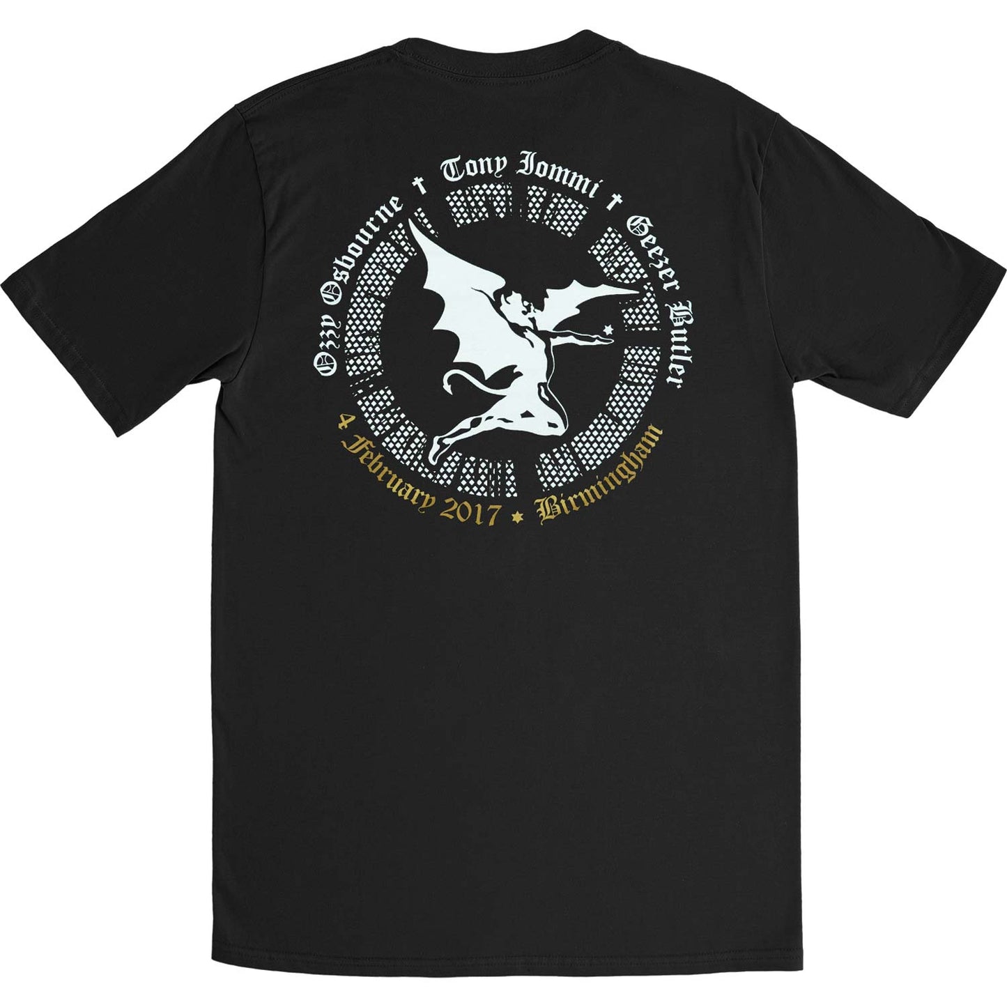 Black Sabbath The End Demon (Back Print) Slim Fit T-shirt Back