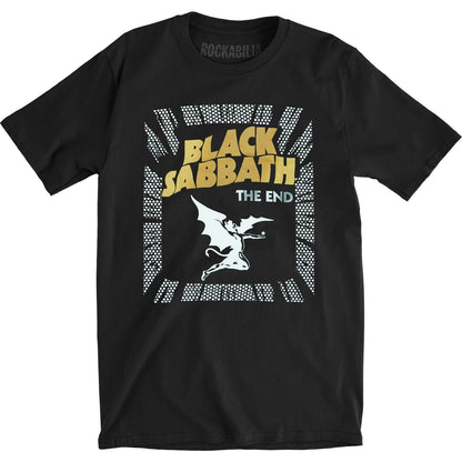 Black Sabbath The End Demon (Back Print) Slim Fit T-shirt Front