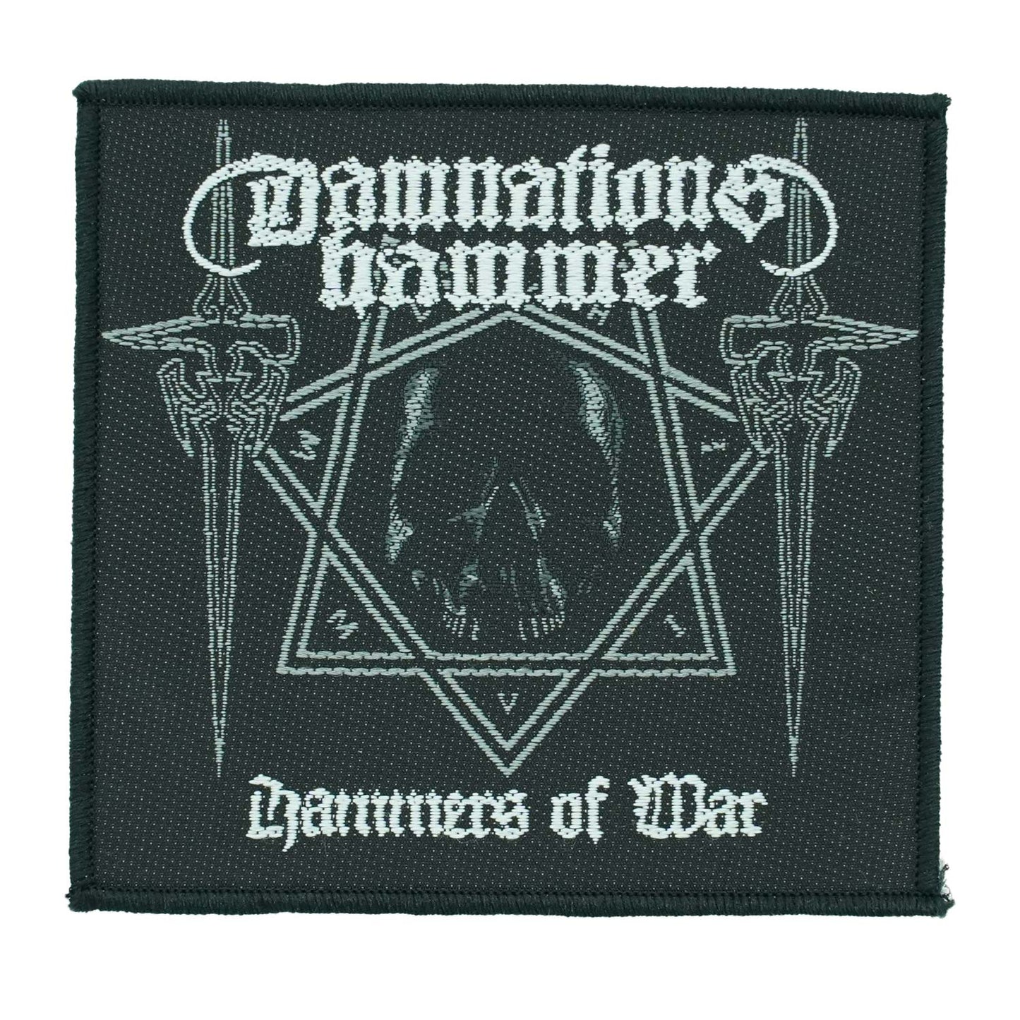 Damnation's Hammer Hammer of War Embroidered Patch Front