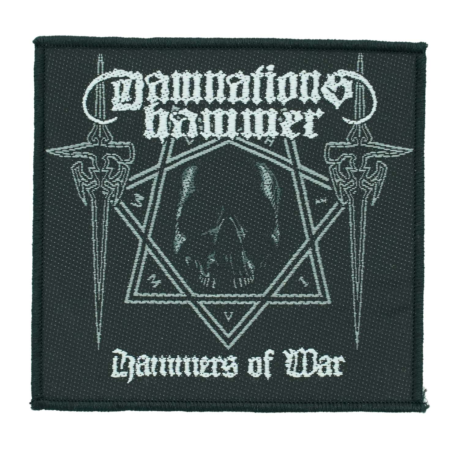 Damnation's Hammer Hammer of War Embroidered Patch Front