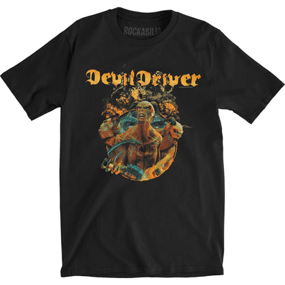 Devil Driver Keep Away from Me (Back Print) Slim Fit T-shirt Front