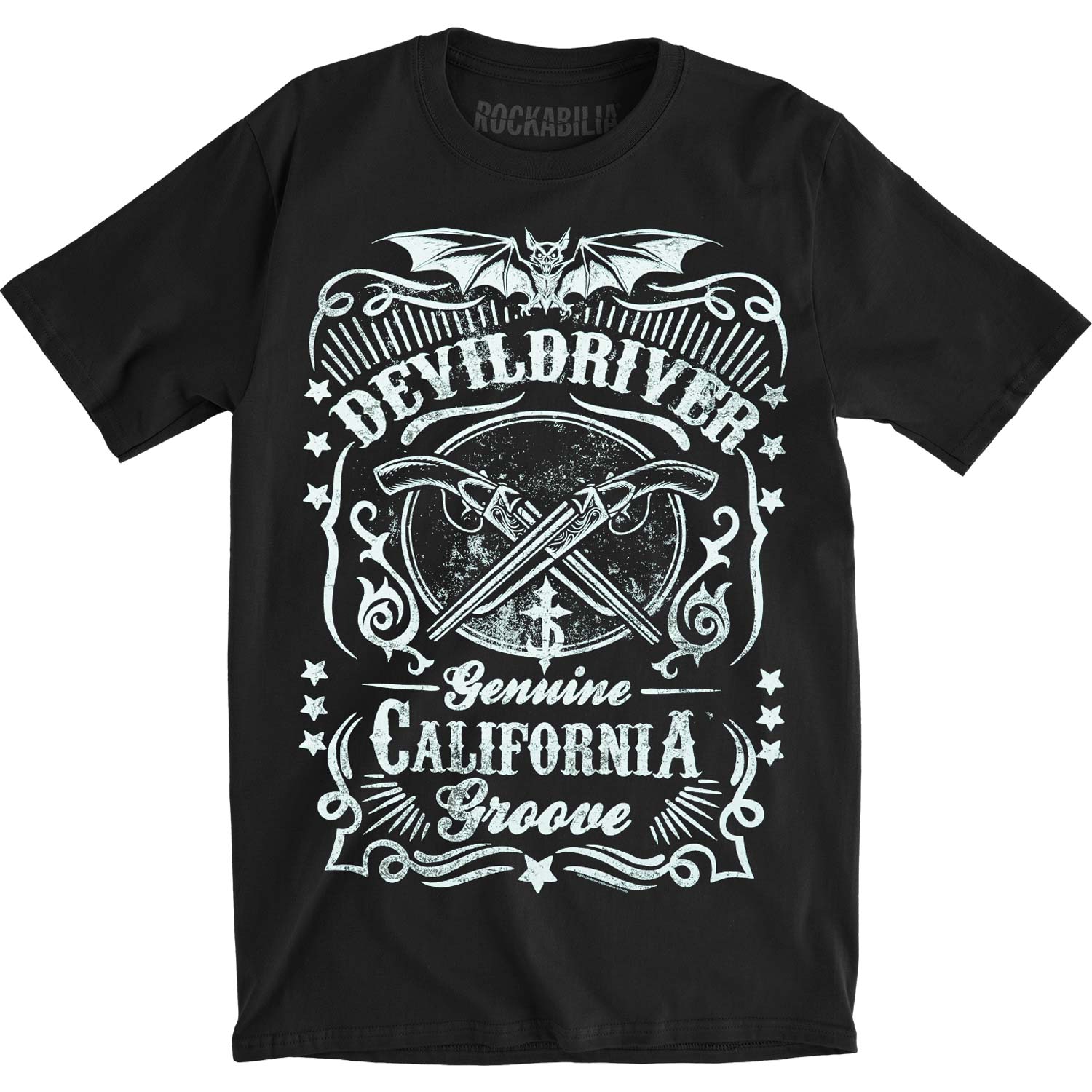 Devil Driver Sawed Off (Back Print) Slim Fit T-shirt Front