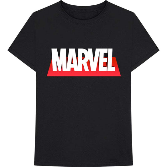 Marvel Comics Out The Box Logo Slim Fit T-shirt Front