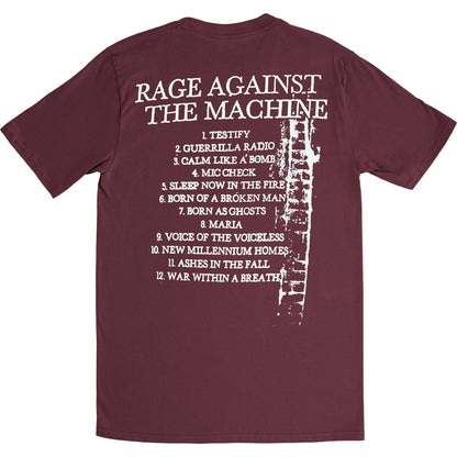 Rage Against The Machine BOLA Album Cover (Back Print) Slim Fit T-shirt Back