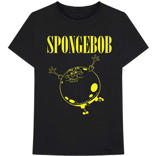 Spongebob Squarepants Inflated Sponge Slim Fit T-shirt Front