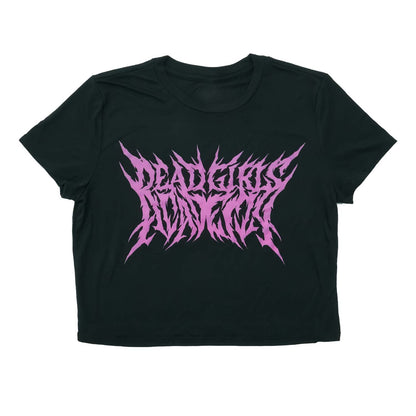 Pink Logo Crop Top Junior Top